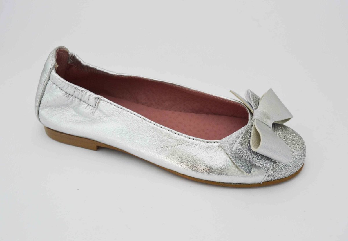 Bailarinas plata con puntera glitter plateado - Imagen 7