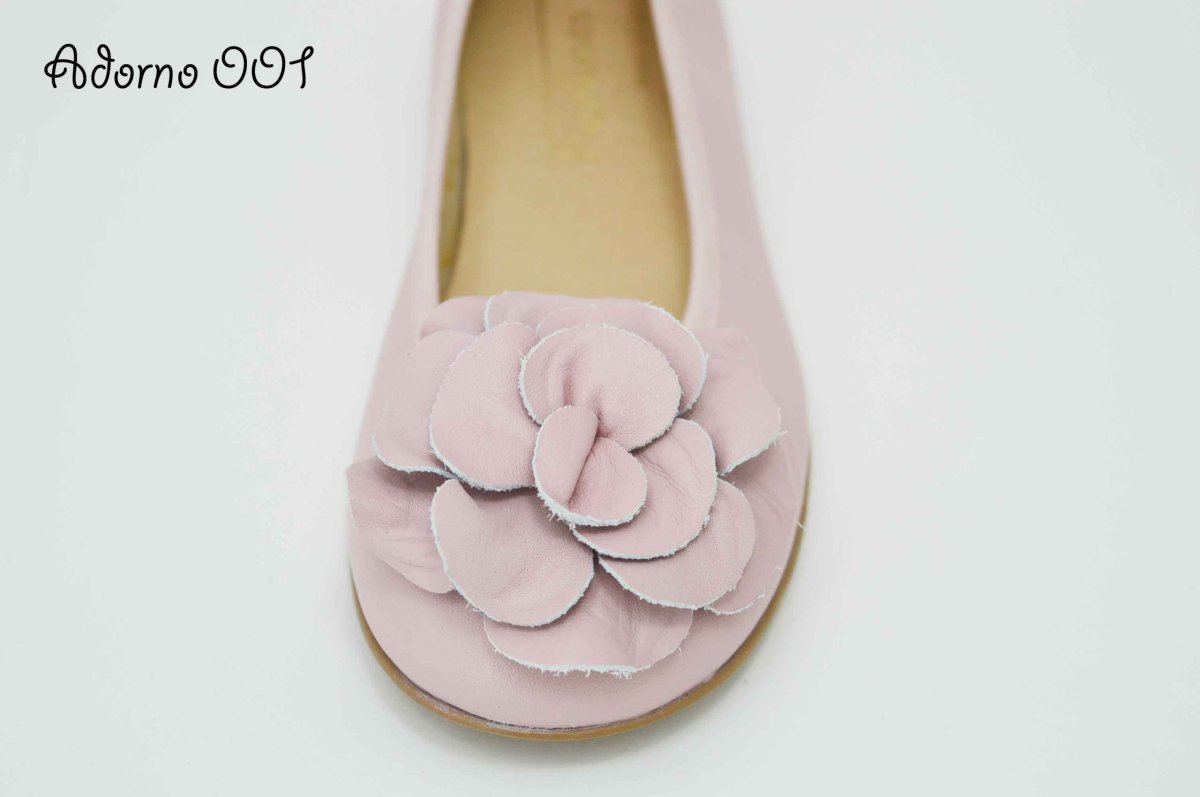 Adornos de piel en rosa para zapatos - Imagen 5