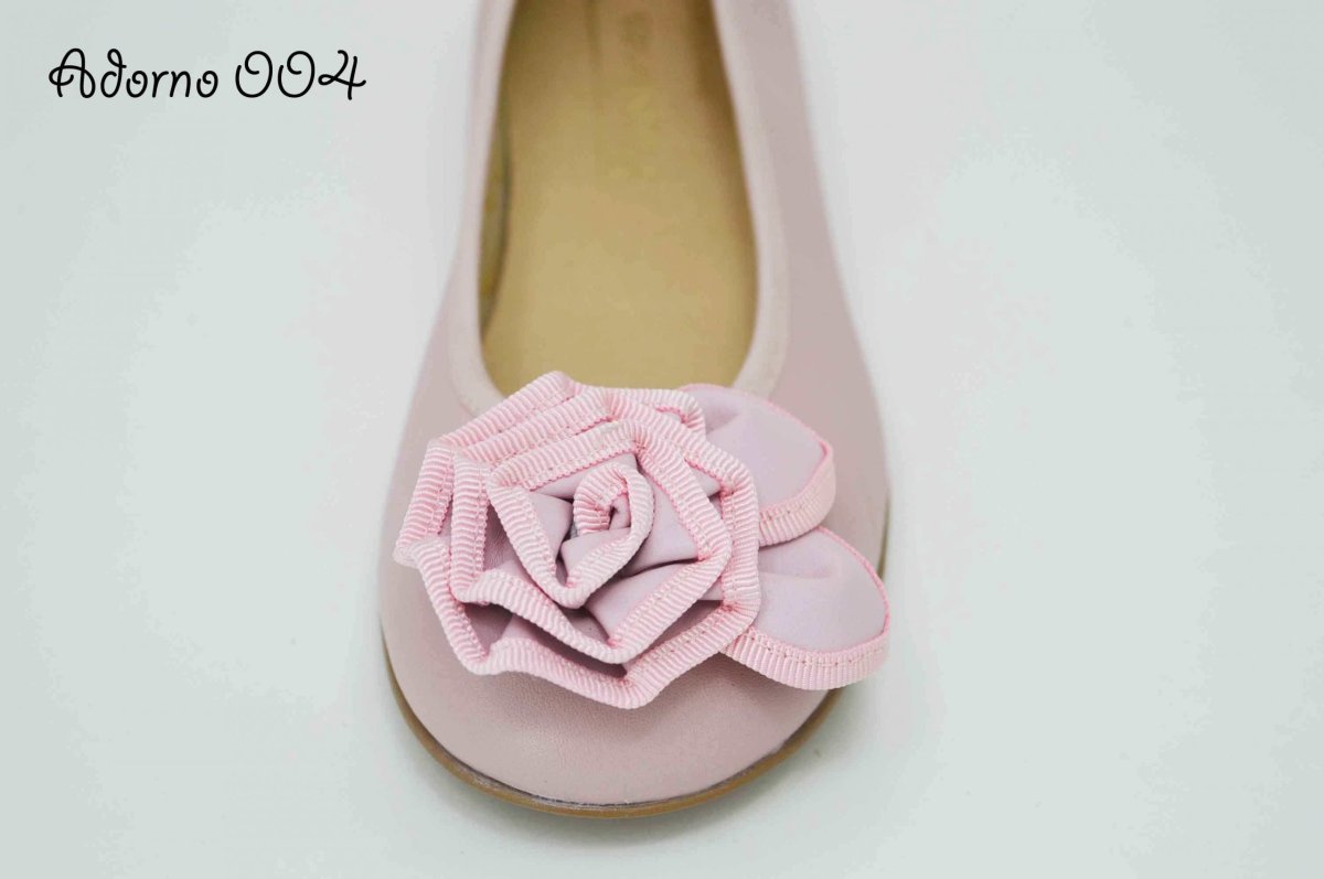 Adornos de piel en rosa para zapatos - Imagen 6