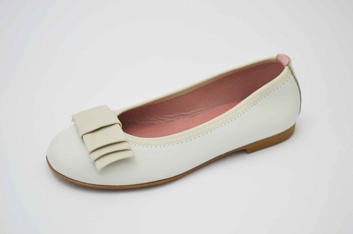 Bailarinas beige con adornos lazo - Imagen 4