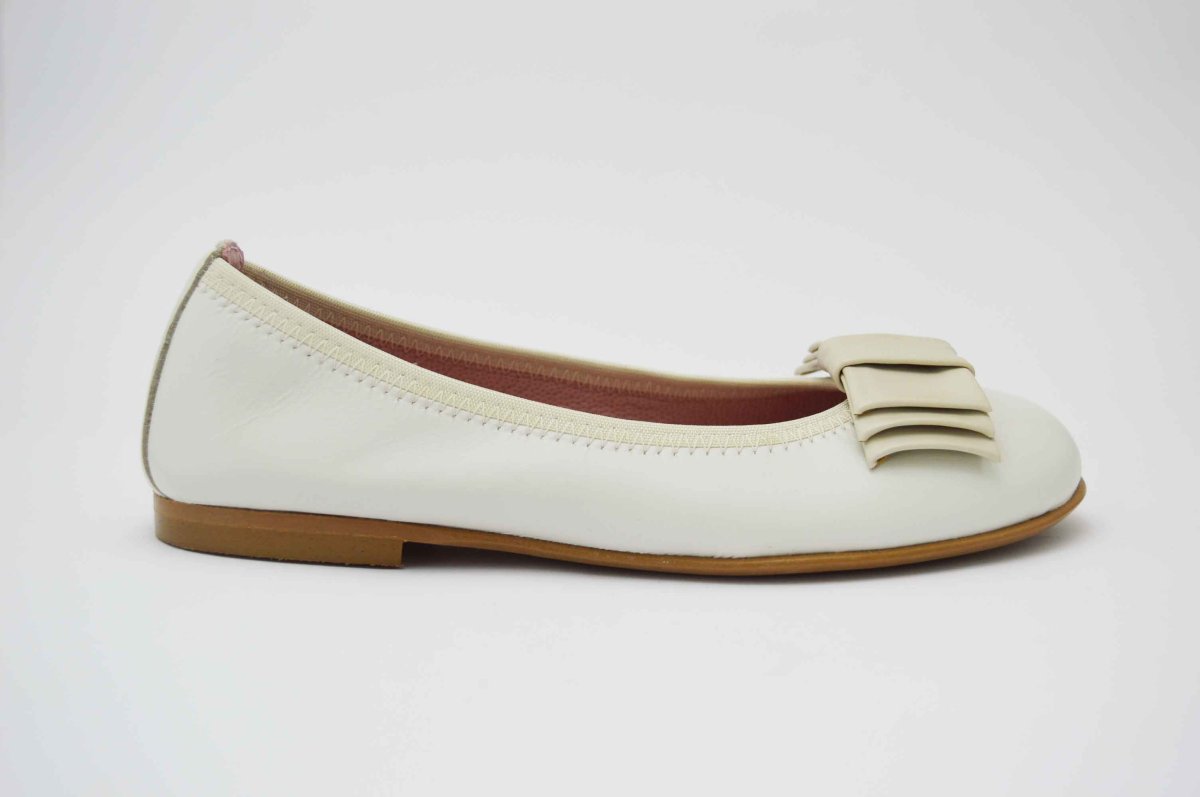 Bailarinas beige con adornos lazo - Imagen 7