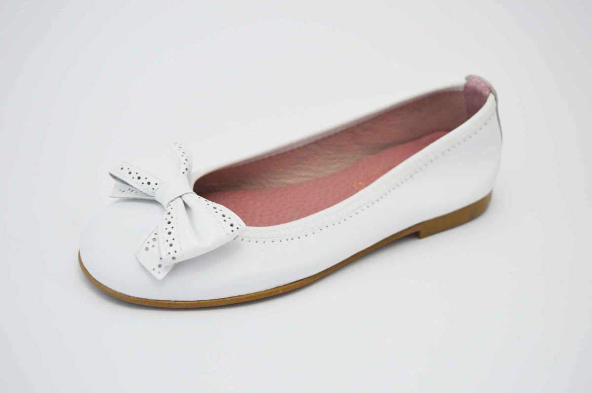 Bailarinas blanco con adornos lazos - Imagen 6