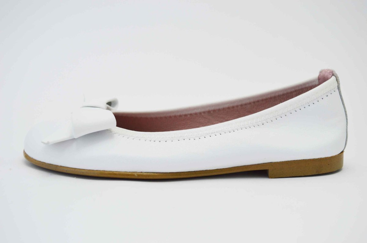 Bailarinas blanco con adornos lazos - Imagen 8