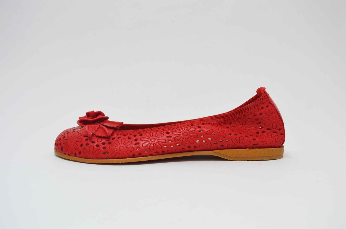 Bailarina calada roja con adorno - Imagen 5