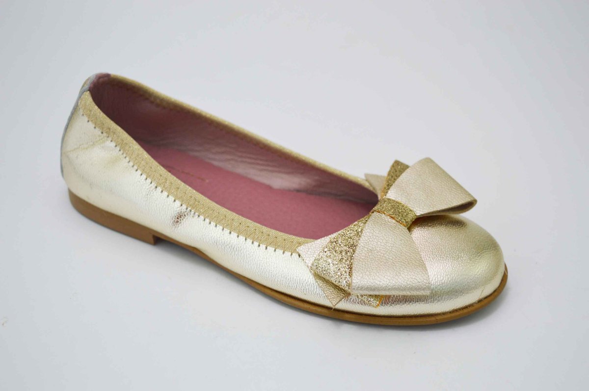 Bailarinas doradas con adornos lazo - Imagen 6