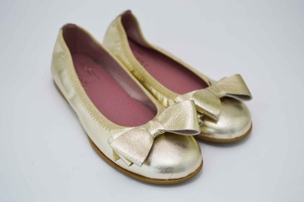 Bailarinas doradas con adornos lazo - Imagen 8
