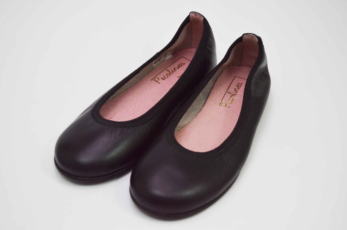 Bailarinas negro con adornos flores - Imagen 7