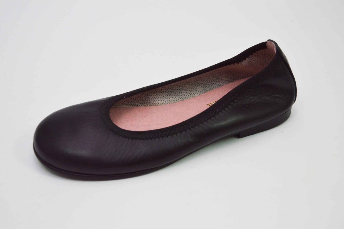 Bailarinas negro con adornos flores - Imagen 3