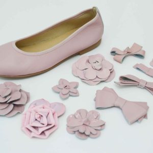 Bailarinas rosa con adornos