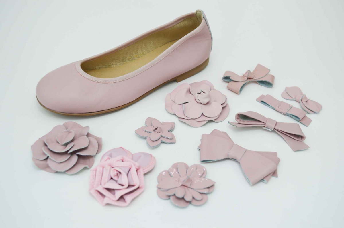 Bailarinas rosa con adornos