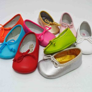 Bailarinas sin suela lazo bebe