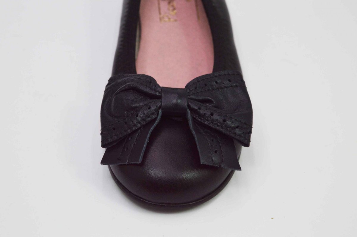 Bailarinas negro con adornos lazos - Imagen 5