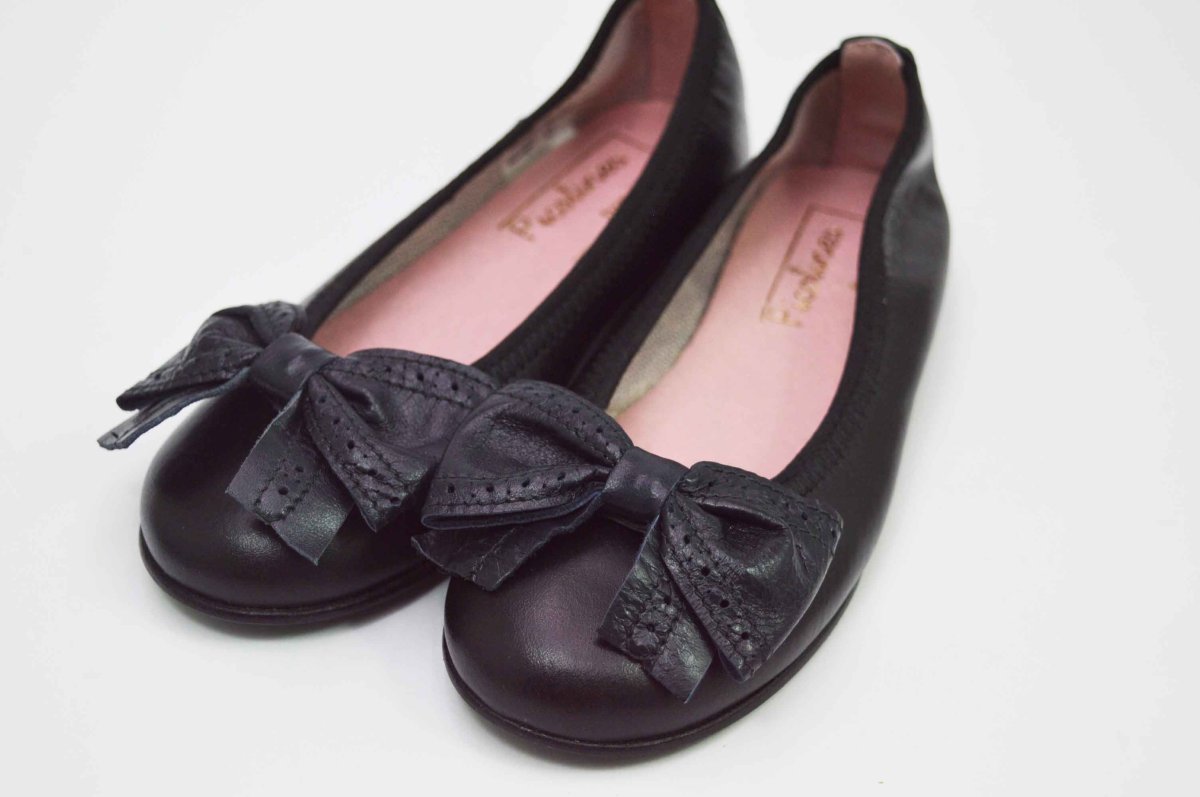 Bailarinas negro con adornos lazos - Imagen 7