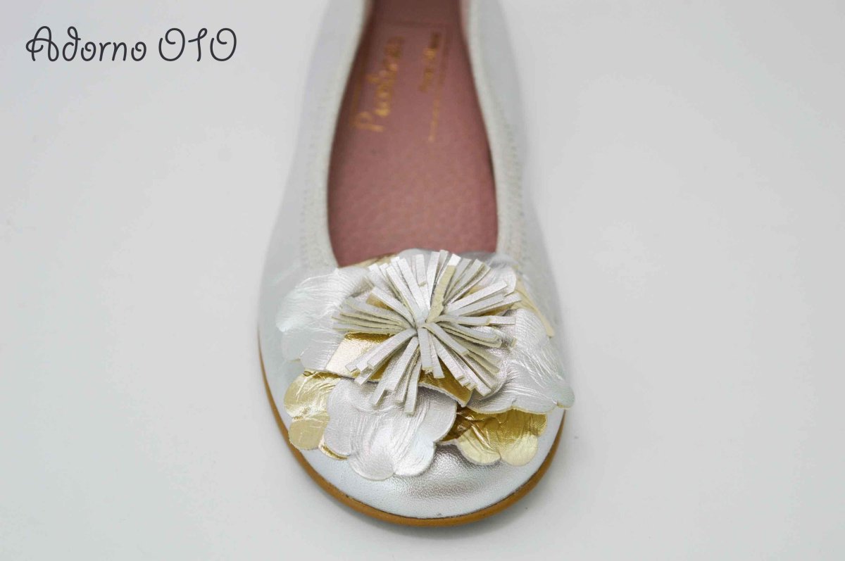 Bailarinas dorado/plata con adornos - Imagen 5