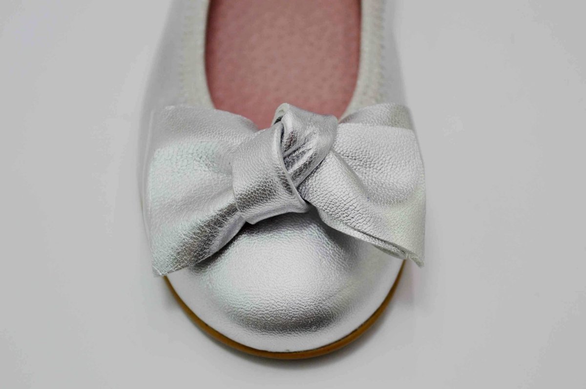 Bailarinas plata con adornos lazo - Imagen 9