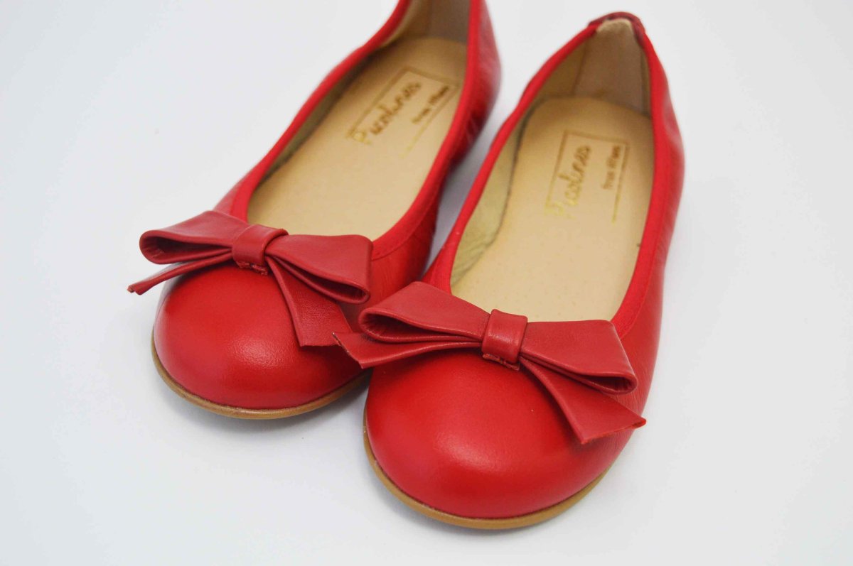 Bailarinas roja con adorno lazo - Imagen 5