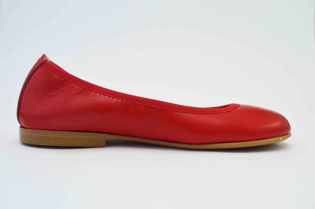 Bailarinas rojo con adorno flor - Imagen 5