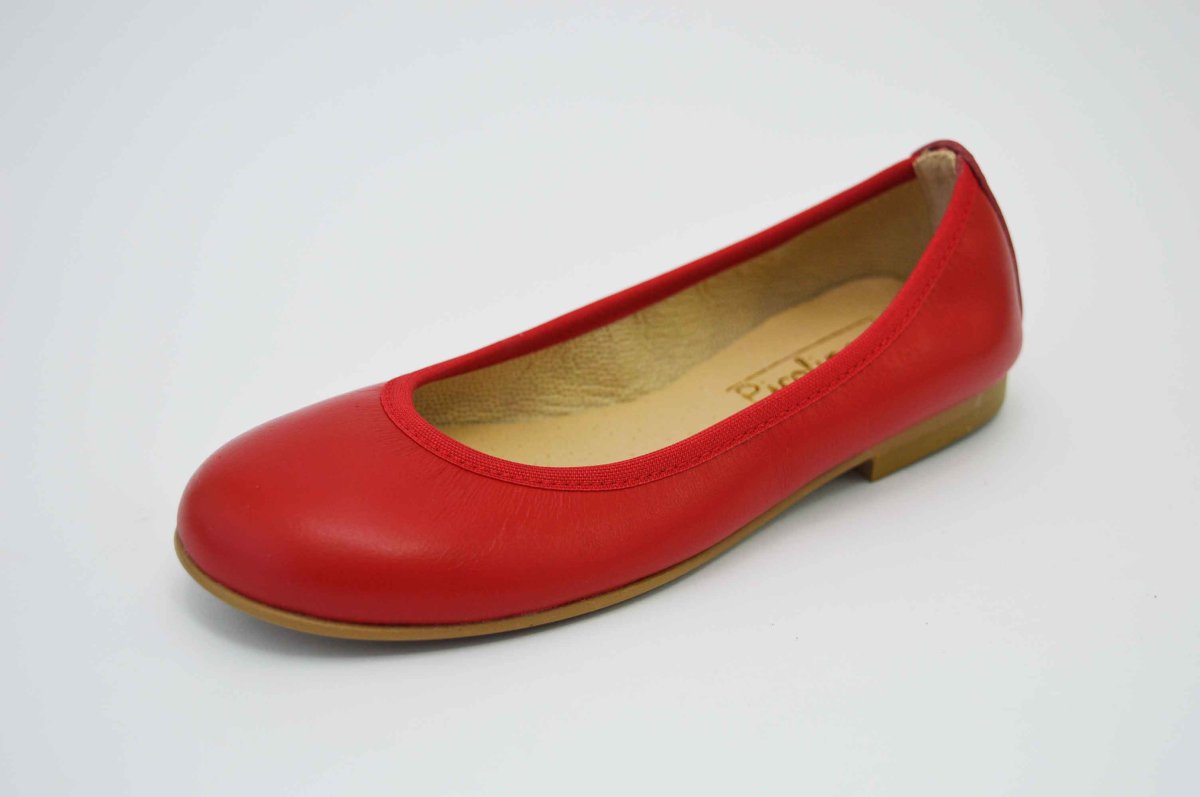 Bailarinas rojo con adorno flor - Imagen 4