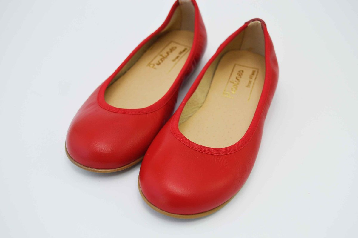 Bailarinas rojo con adorno flor - Imagen 9
