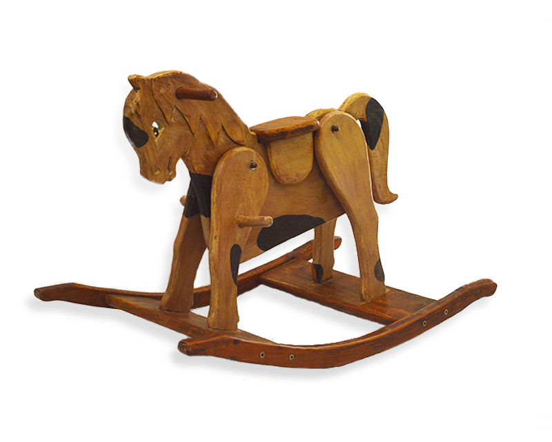 Balancín artesanal Caballo para niños - Imagen 2