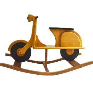 Balancín artesanal Moto para niños