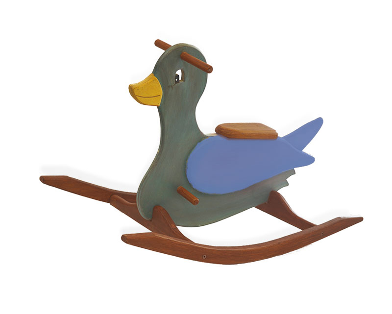 Balancín artesanal Pato para niños - Imagen 4