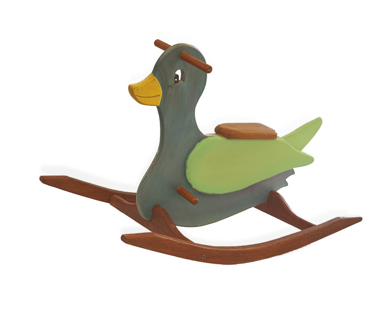 Balancín artesanal Pato para niños - Imagen 6