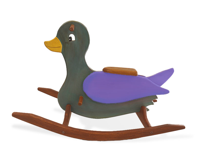 Balancín artesanal Pato para niños - Imagen 7