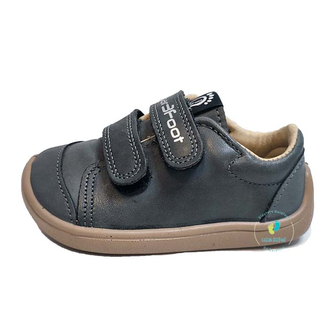 Bar3foot Sneakers Piel Gris Oscuro - Imagen 3