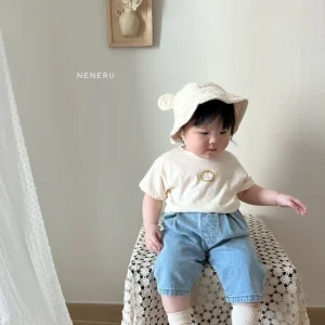 Pantalón con goma denim- Neneru