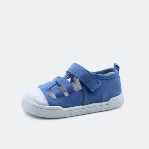 Blanditos Sandalias de Lona Limón Azul