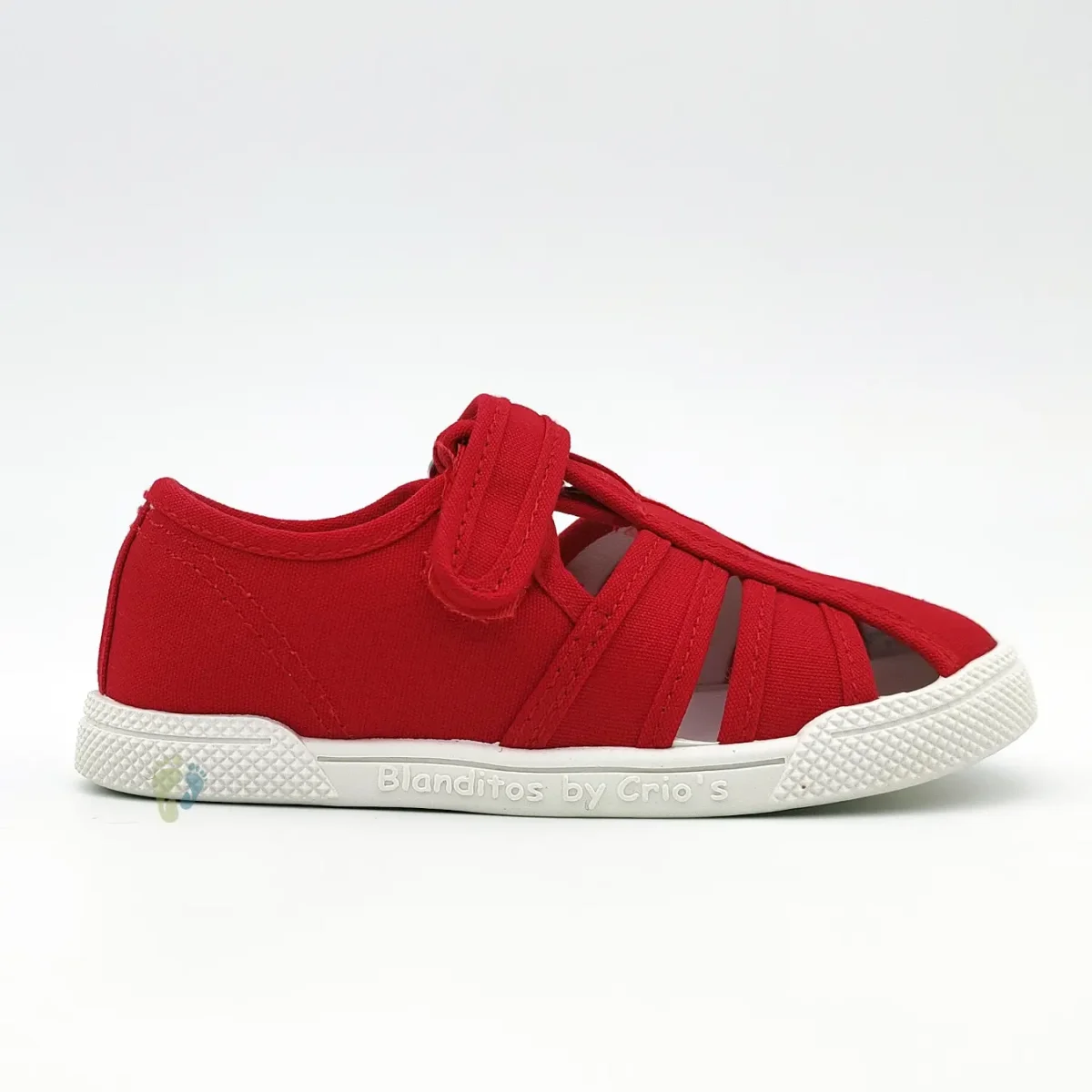 Blanditos Sandalias de Lona Mango Rojo - Imagen 2