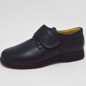 Blucher colegial azul marino flor niña