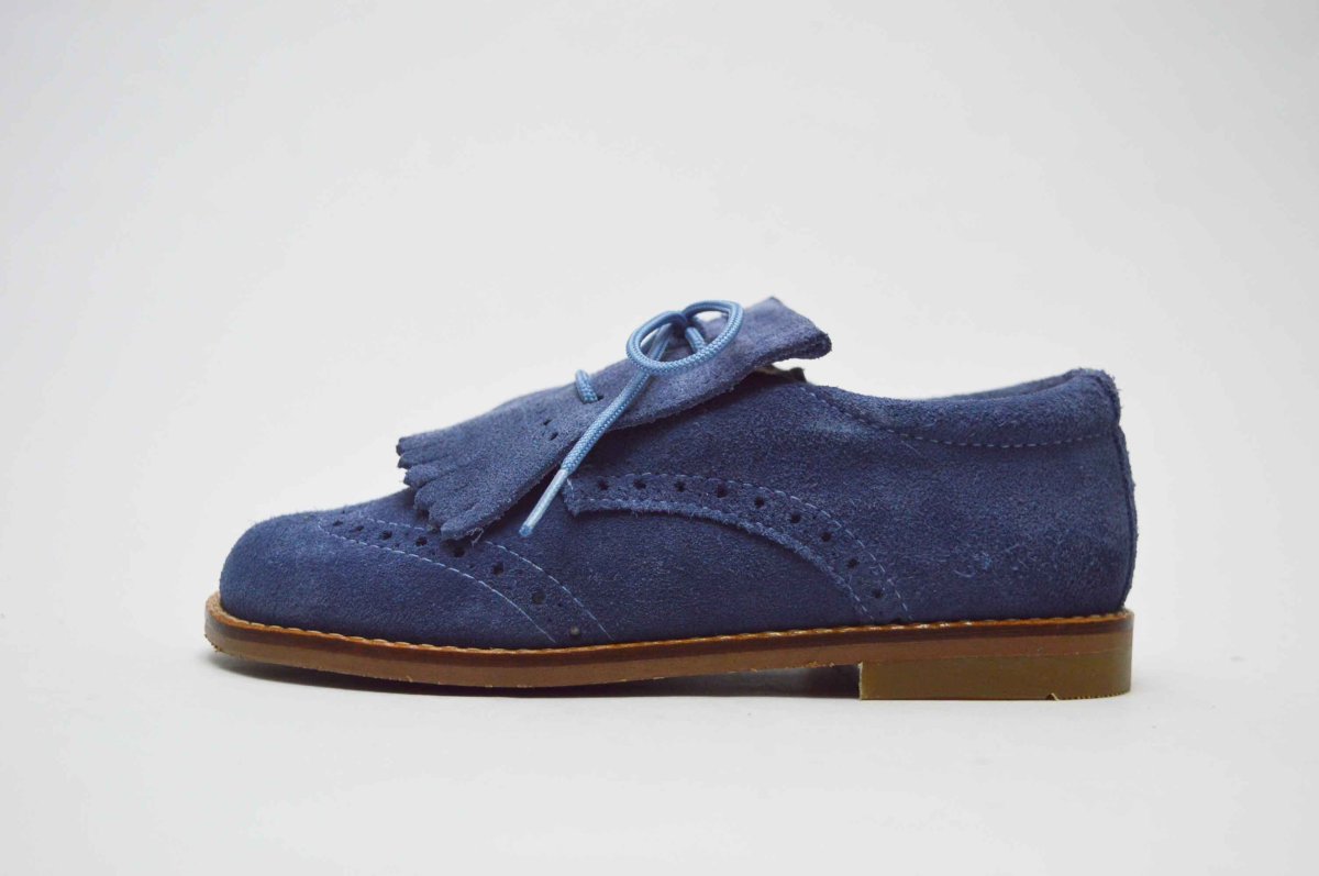 Zapato blucher serraje con copete y picado niño - Imagen 5