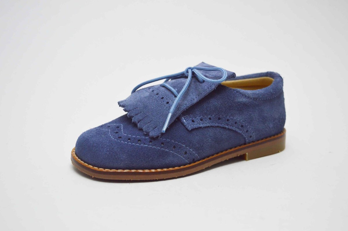 Zapato blucher serraje con copete y picado niño - Imagen 7