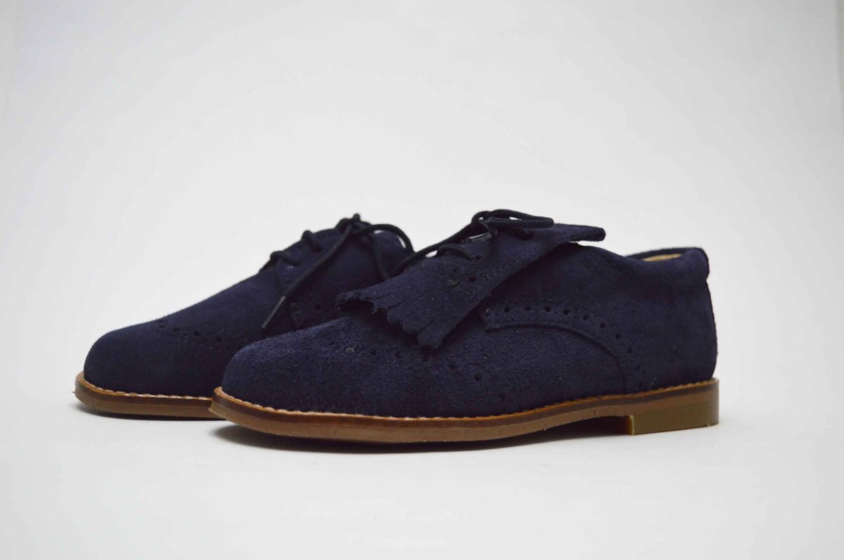 Zapato blucher serraje con copete y picado niño - Imagen 9