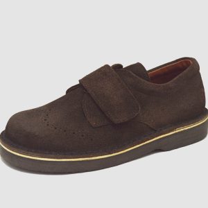 Blucher serraje marrón cordones niños