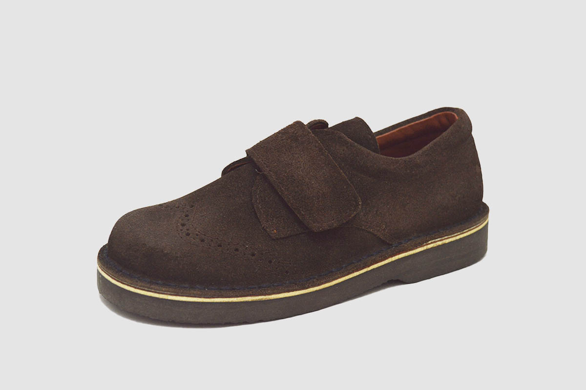 Blucher serraje marrón cordones niños - Imagen 2