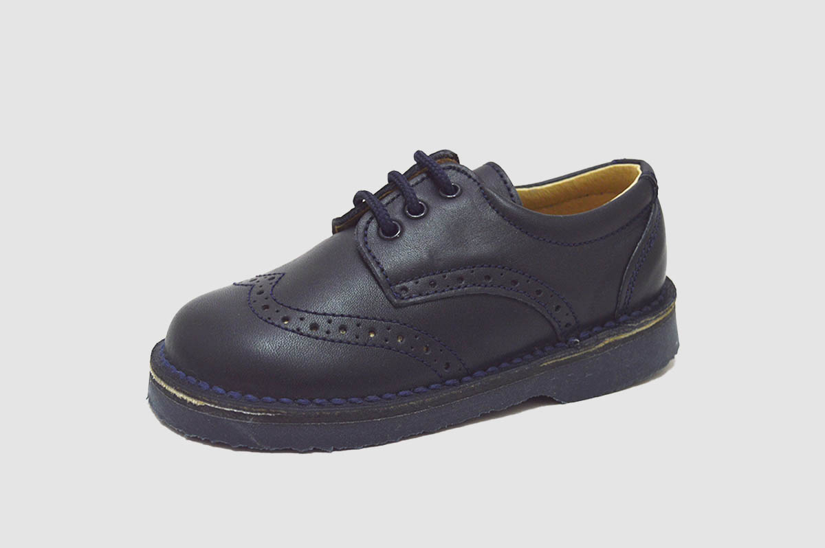Blucher azul cordones niños - Imagen 2