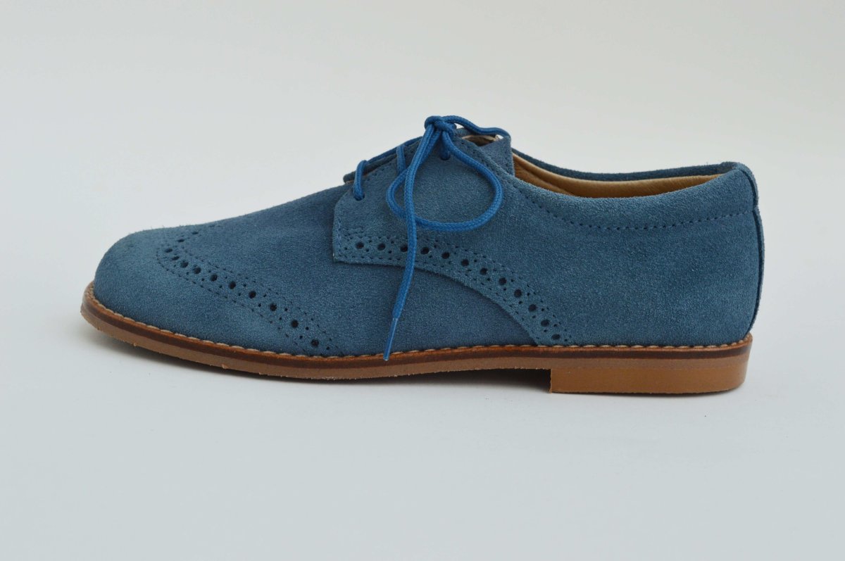 Zapato serraje blucher con picado niño - Imagen 6
