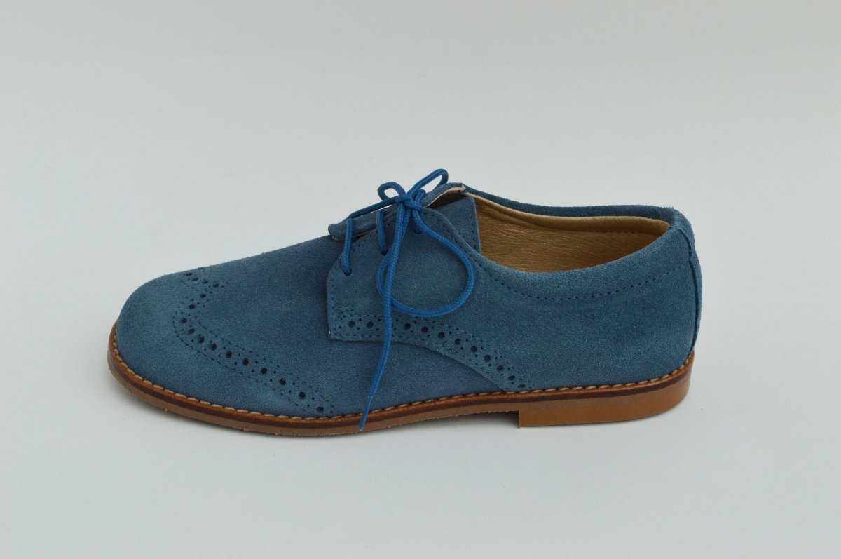 Zapato serraje blucher con picado niño - Imagen 4