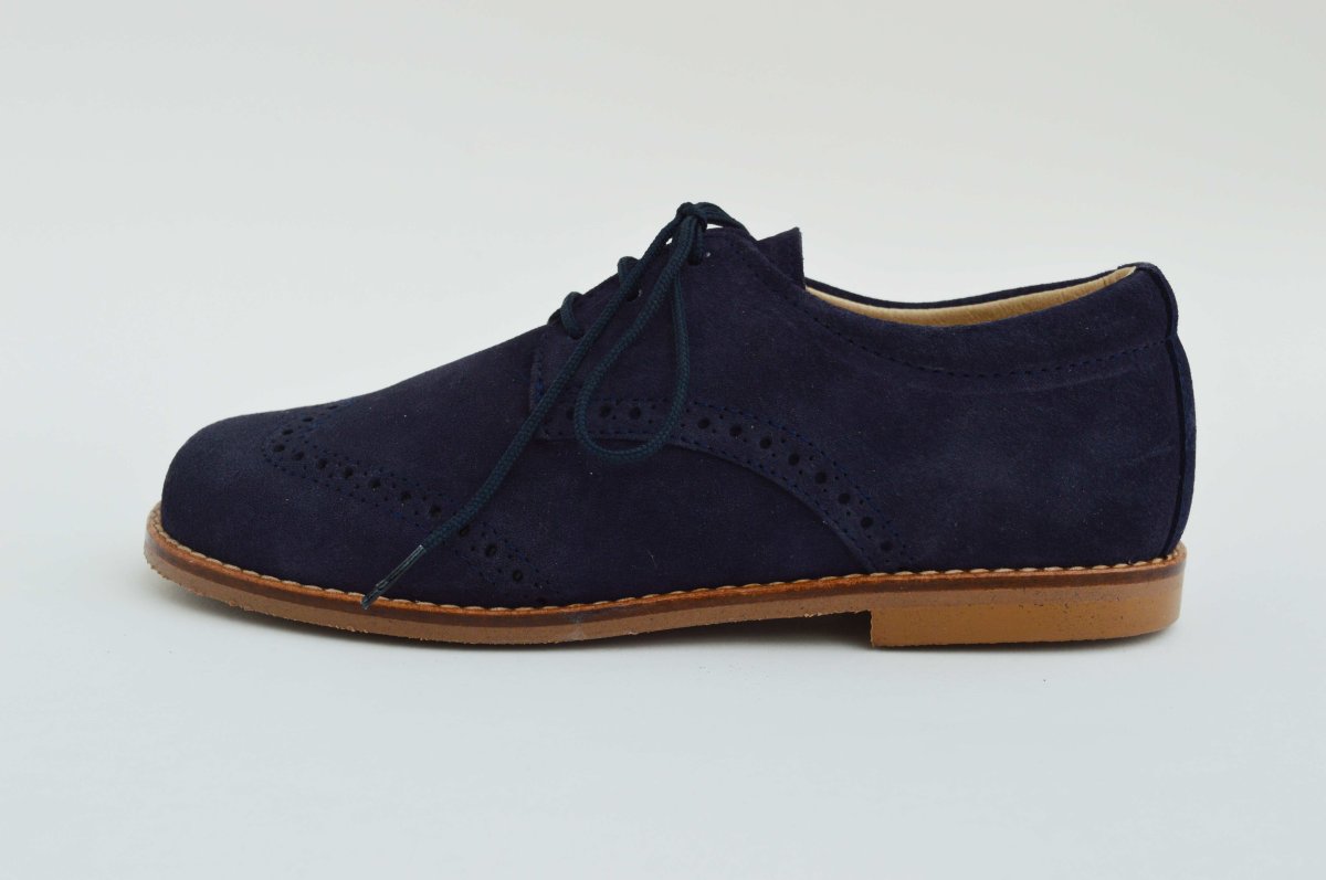 Zapato serraje blucher con picado niño - Imagen 8