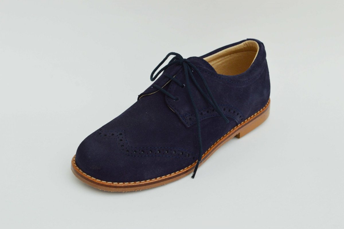 Zapato serraje blucher con picado niño - Imagen 9