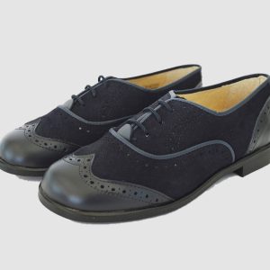 Zapato blucher comunión niño napa y serraje