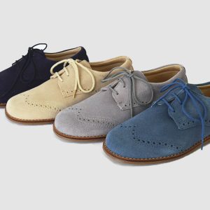 Zapato serraje blucher con picado niño