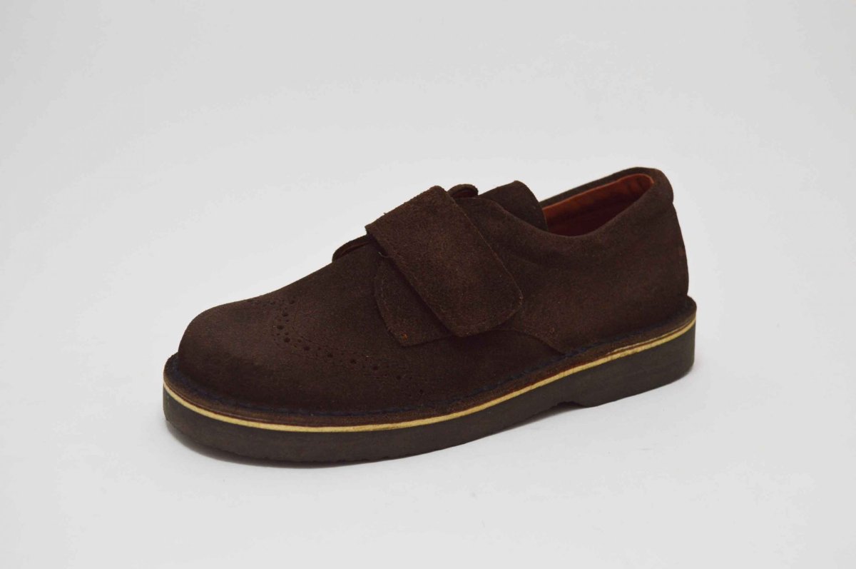 Blucher serraje marrón cordones niños - Imagen 3