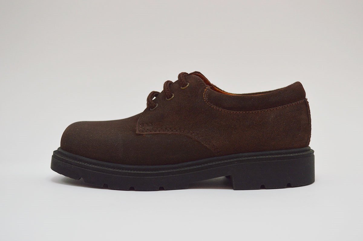 Blucher cordones serraje marrón niños - Imagen 3