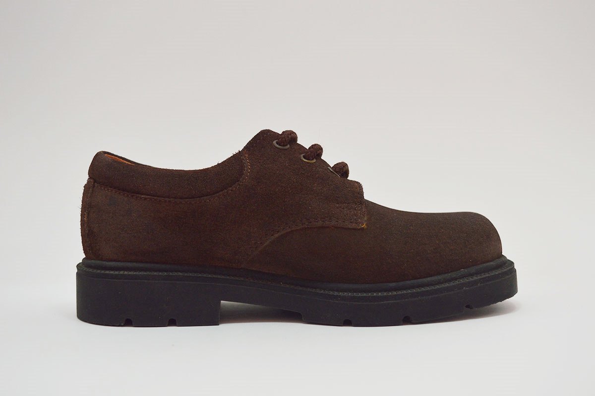 Blucher cordones serraje marrón niños - Imagen 4