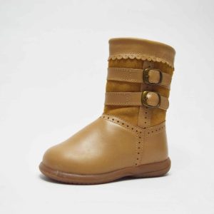 Bota alta hebilla niña