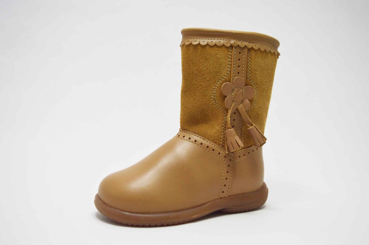 Bota alta combinada flor niña - Imagen 3